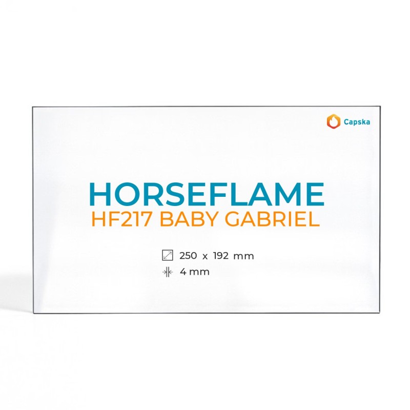 Horseflame HF217 BABY GABRIEL Glass Panel - Rectangular Stove Insert