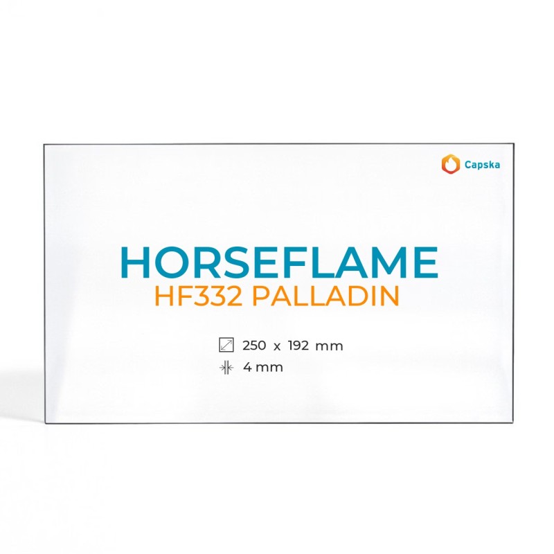 Horseflame HF332 PALLADIN Glass - Rectangular Panel for Wood Burning Stove