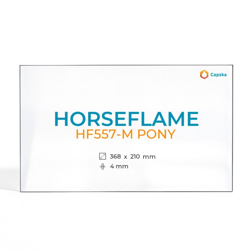 Vetro Horseflame HF557-M PONY - Vetro Rettangolo per stufa a legna
