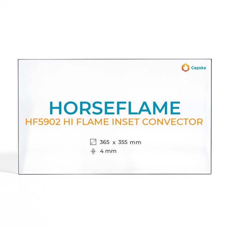 Horseflame HF5902 HI FLAME INSET CONVECTOR Glas - Rechteck Kaminglas