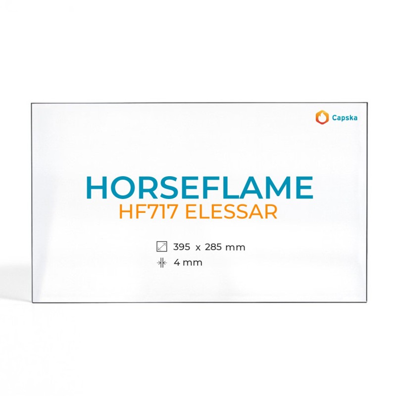 Horseflame HF717 ELESSAR Glass Panel - High Quality Rectangular Stove Accessory