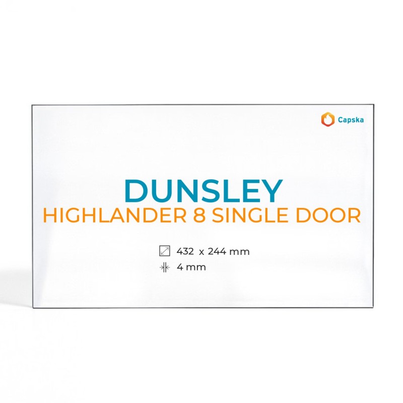 Dunsley Highlander 8 Single Door Glass Panel