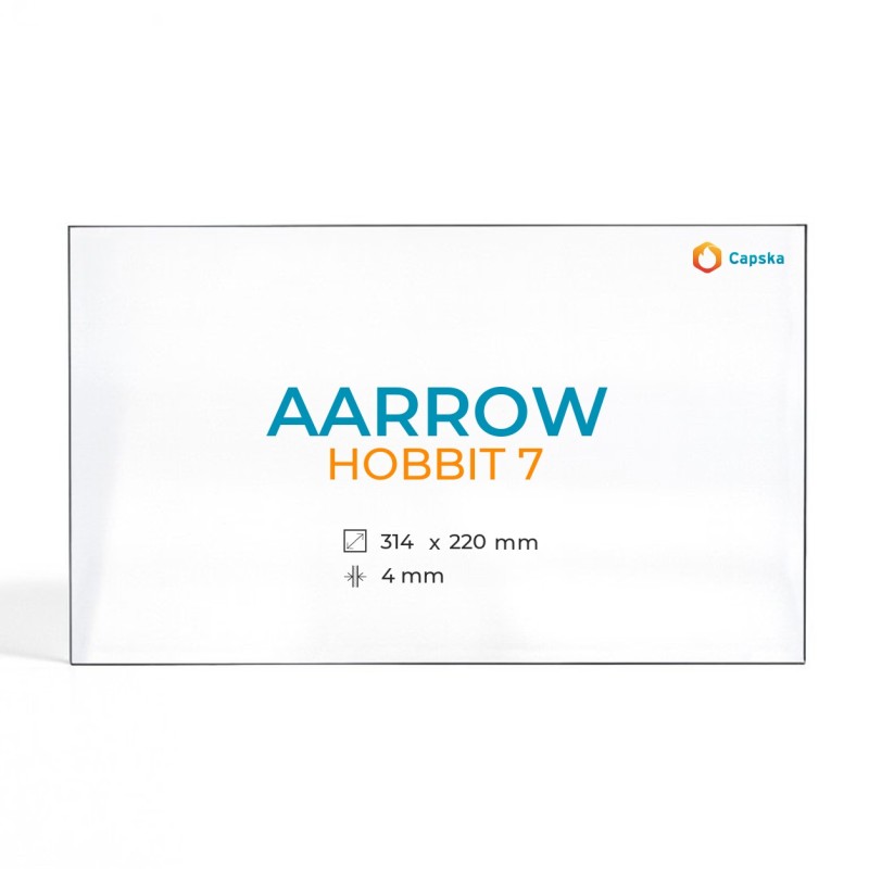 Aarrow HOBBIT 7 Glass - Rectangular Panel for Wood Burning Stove