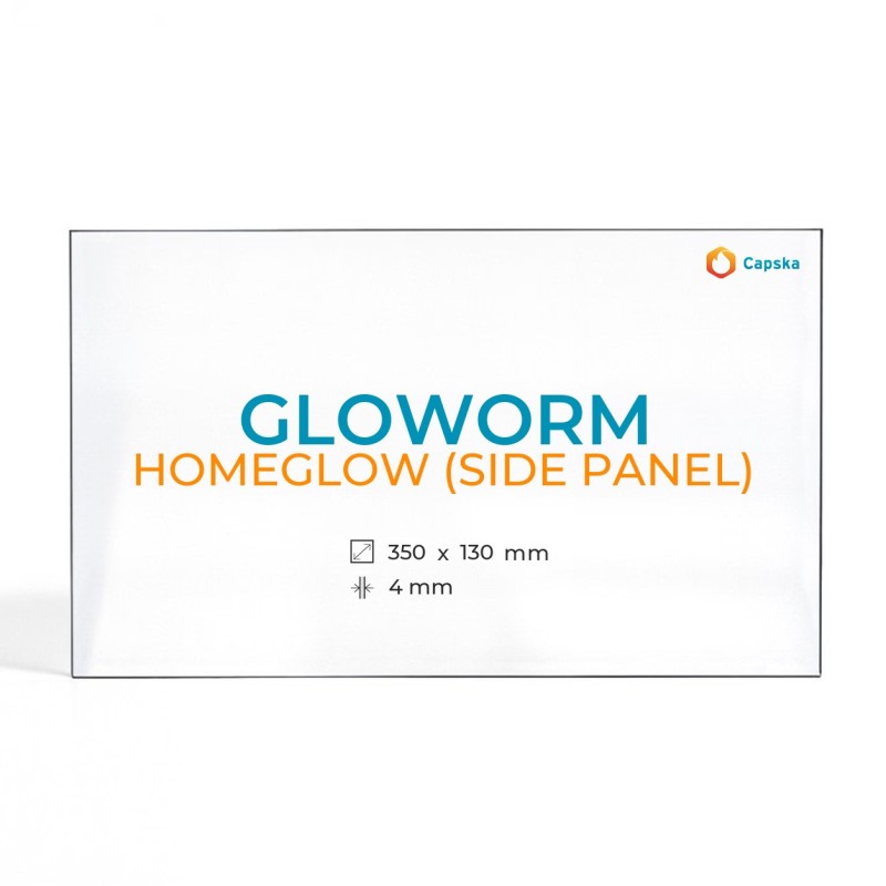 Vitre Gloworm HOMEGLOW (SIDE PANEL) - Verre Rectangle pour poêle à bois