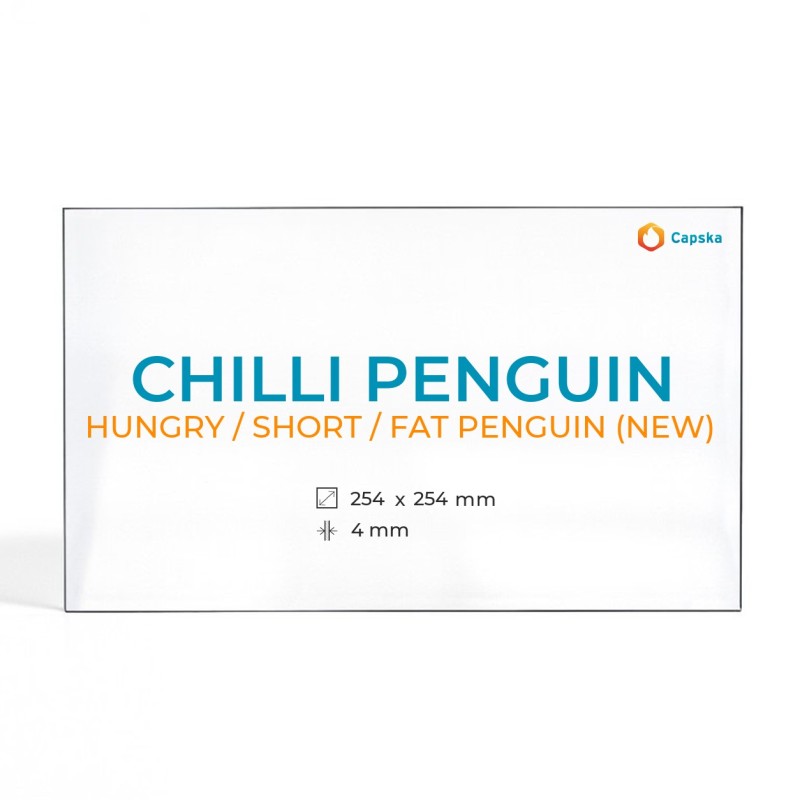 Chilli Penguin Glass Panel for Wood Burning Stove