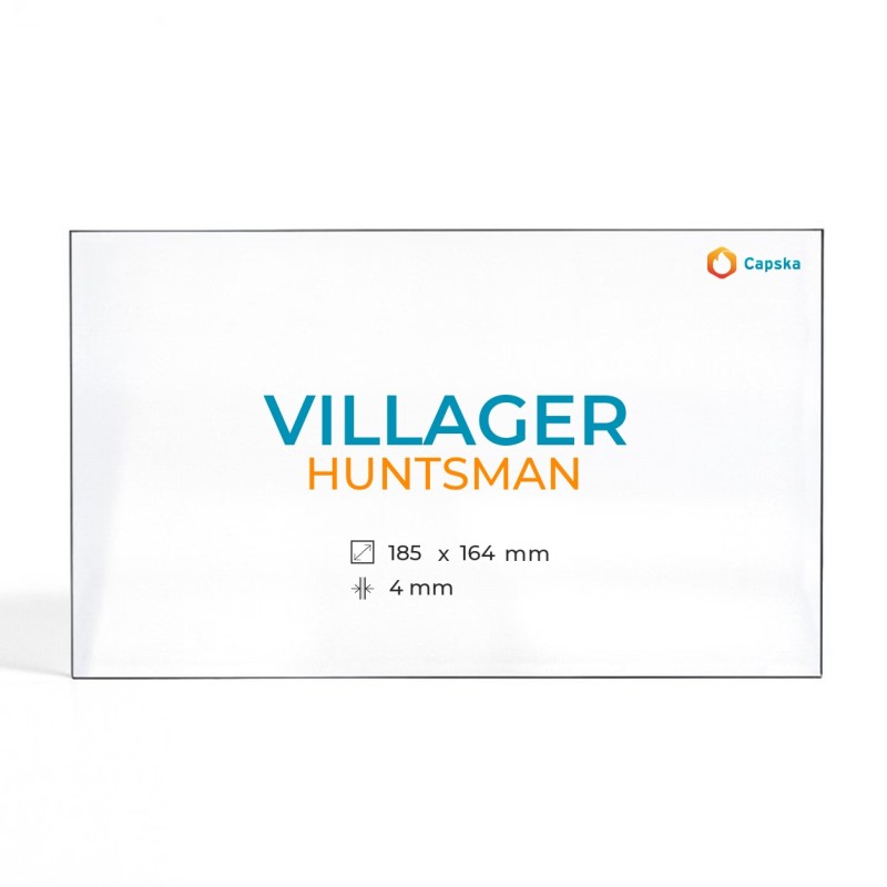 Villager HUNTSMAN Glas - Rechteck Kaminglas für Kaminofen