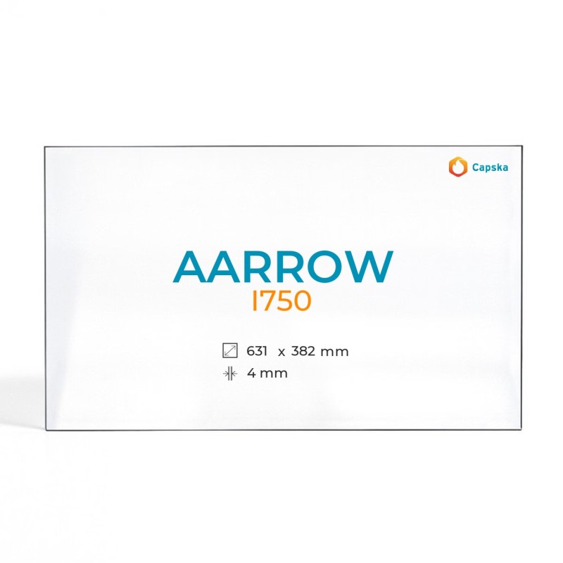 Vitre Aarrow I750 - Verre Rectangle pour poêle à bois