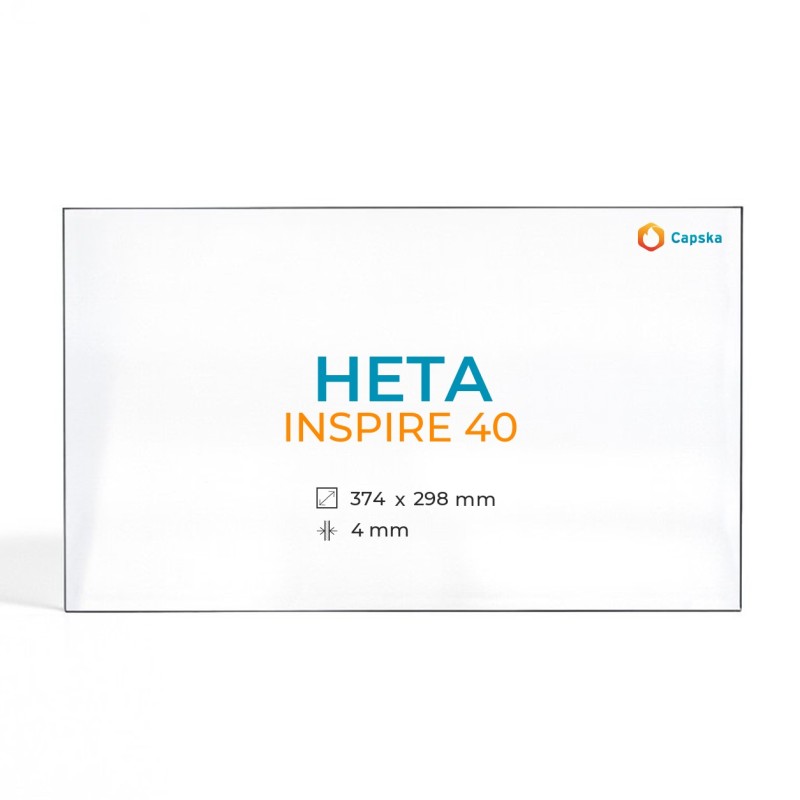Vetro Heta INSPIRE 40 - Vetro Rettangolo per stufa a legna