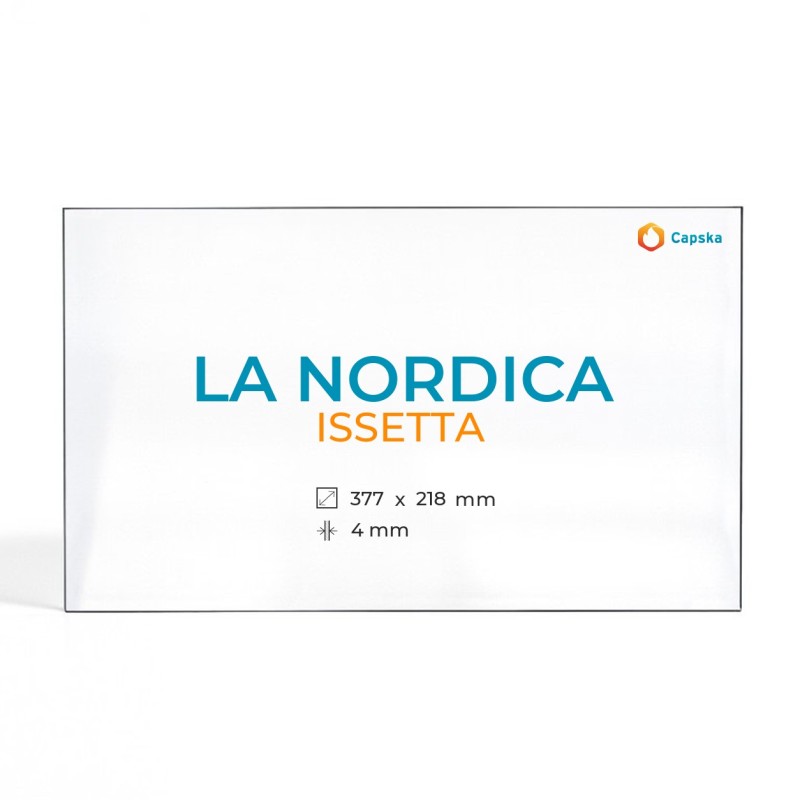 La Nordica ISSETTA Glass - Rectangular Panel for Wood Burning Stove