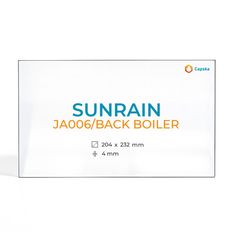 Vetro Sunrain JA006/BACK BOILER - Vetro Rettangolo per stufa a legna