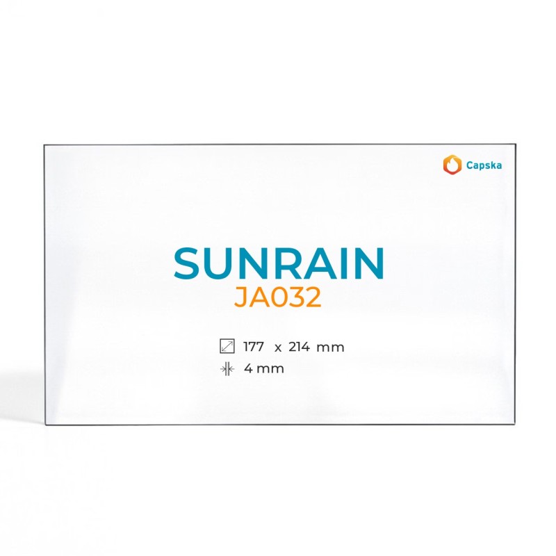 Sunrain JA032 Glas - Rechteck Kaminglas für Kaminofen