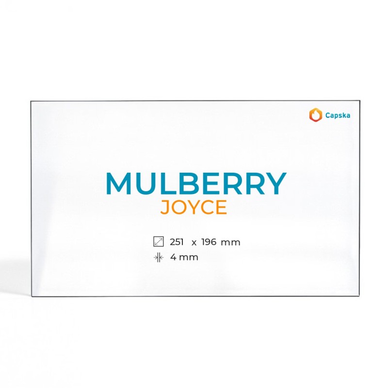 Vetro Mulberry JOYCE - Vetro Rettangolo per stufa a legna