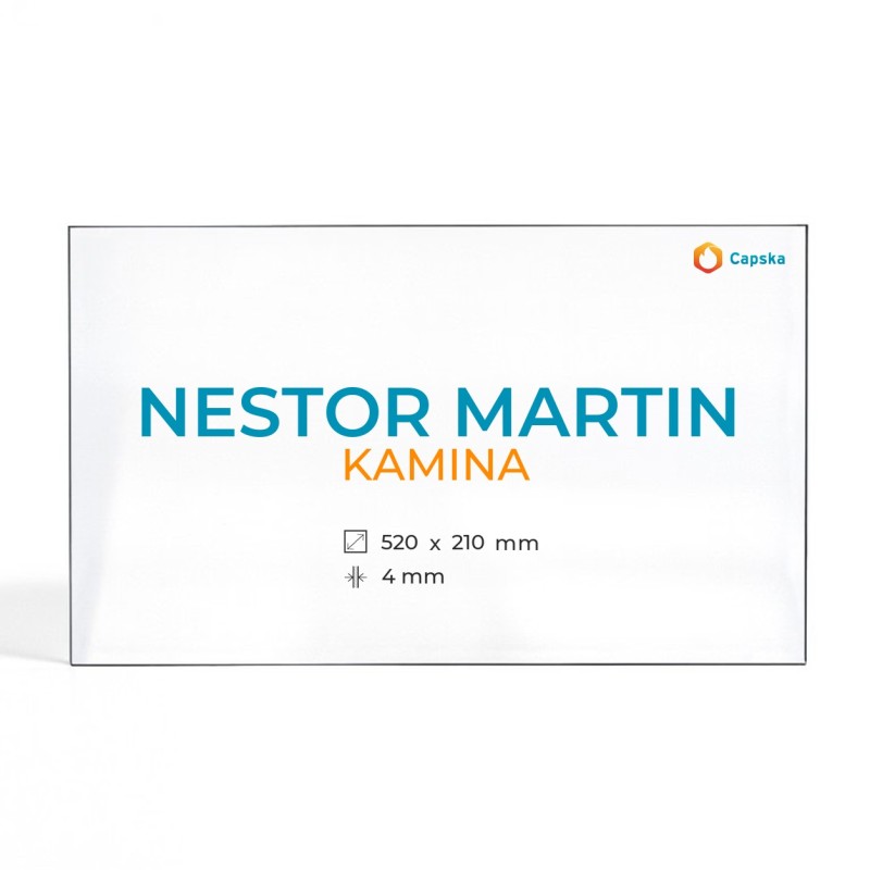 Vitre Nestor Martin KAMINA - Verre Rectangle pour poêle à bois