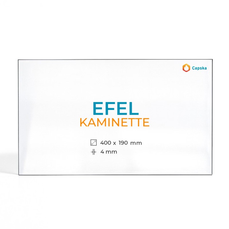 Efel KAMINETTE Glass Panel for Wood Burning Stove