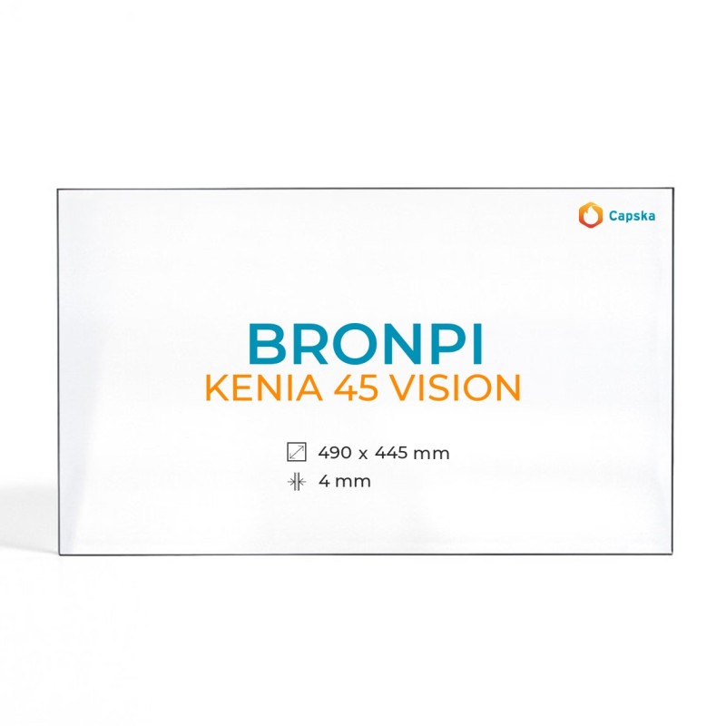 Vitre Bronpi KENIA 45 VISION - Verre Rectangle pour insert