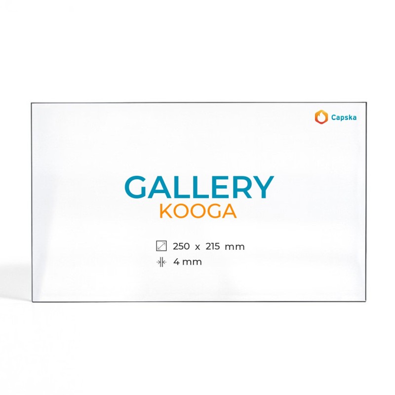 Vitre Gallery KOOGA - Verre Rectangle pour poêle à bois
