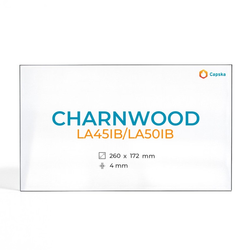 Charnwood LA45IB/LA50IB Glass Panel for Wood Burning Stove