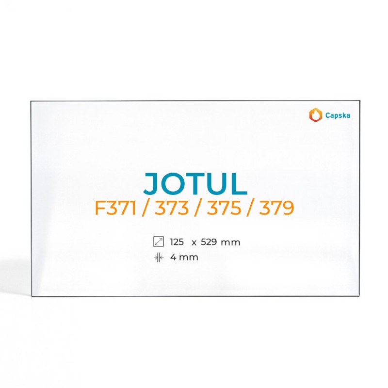 Jotul F371 / 373 / 375 / 379 Glass Panel - Rectangular Shape