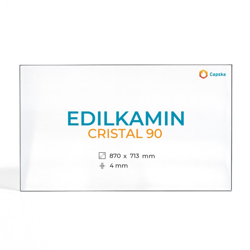 Edilkamin CRISTAL 90 Glass Panel - Fireplace Insert Accessory