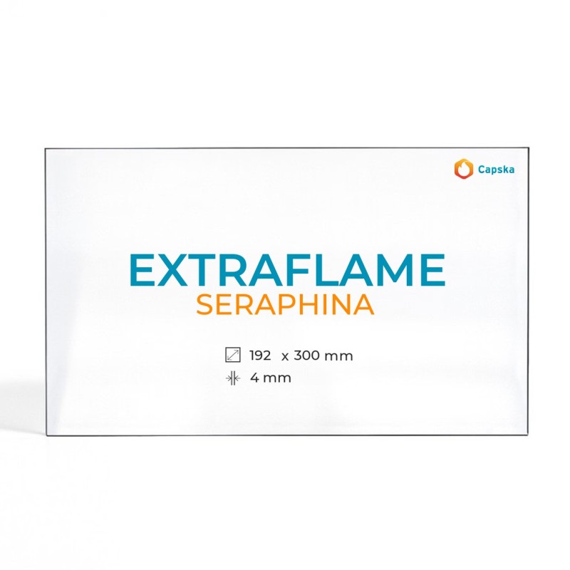 Extraflame SERAPHINA Glass - Rectangular Panel for Wood Burning Stove