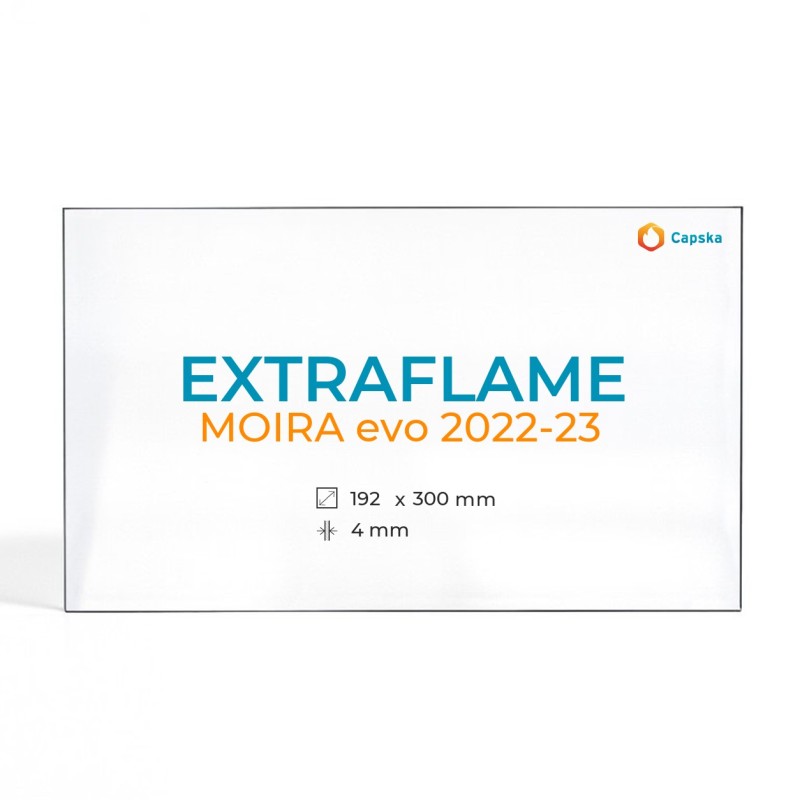 Vitre Extraflame MOIRA - Verre Rectangle pour poêle à bois