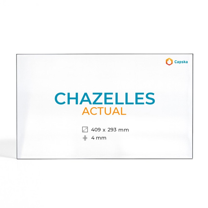 Chazelles ACTUAL Glass Panel for Wood Burning Stove