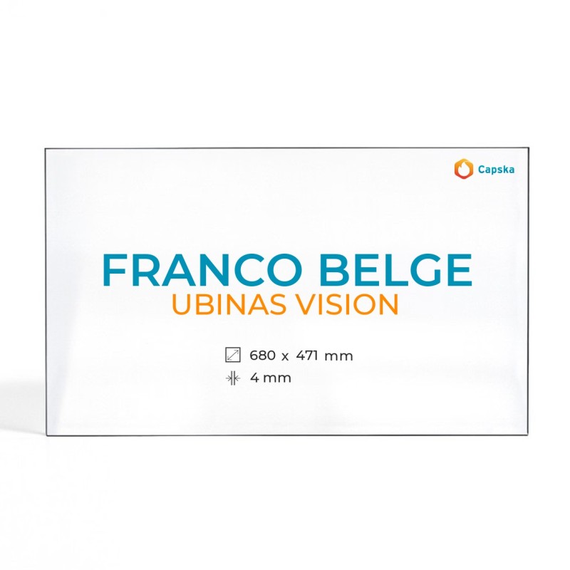 Vitre Franco Belge UBINAS VISION - Verre Rectangle Sérigraphié