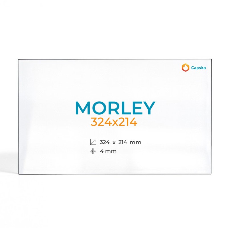 Vitre Morley 324X214 - Verre Rectangle pour poêle à bois
