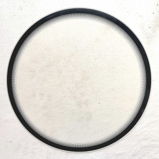 Austroflamm CLOU COMPACT Glas - Kreis Siebdruck Kaminglas für Pelletofen