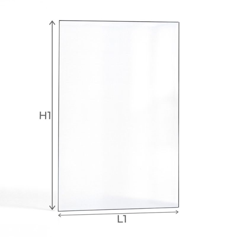Vitre Caminetti Montegrappa NP - Verre Rectangle pour poêle à granulés