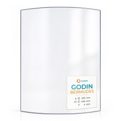 Vitre Godin BERMUDES - Verre Courbe pour poêle à bois
