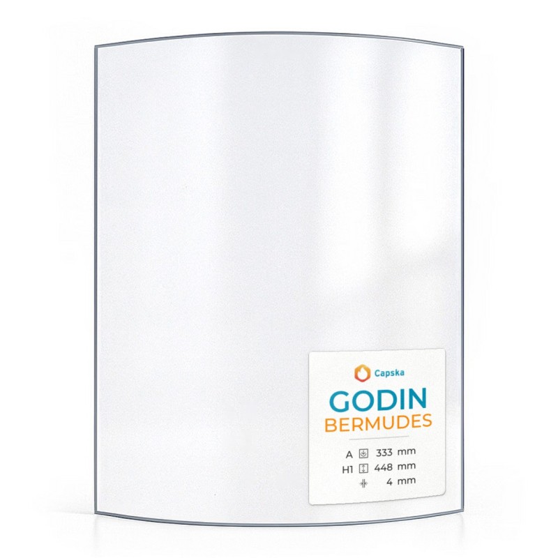 Godin BERMUDES Glas - Hitzebeständiges Kaminglas