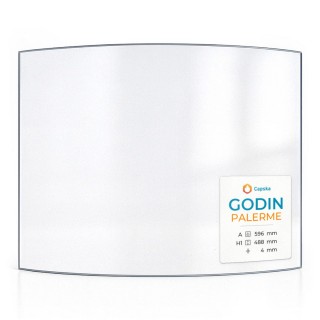 Godin PALERME Glass - Curved Glass Panel for Wood Burning Stove