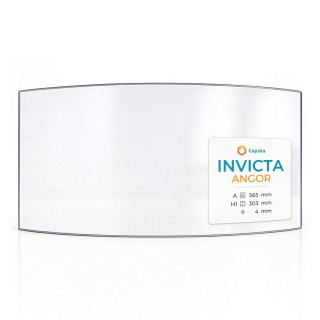 Vitre Invicta ANGOR - Verre Courbe pour poêle à bois