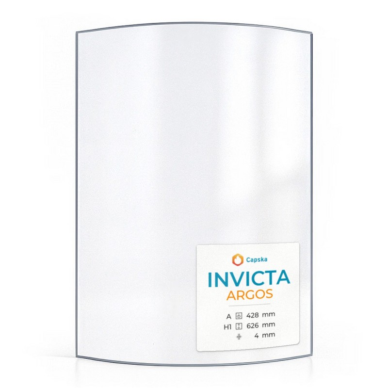 Invicta ARGOS Glass - Curved Glass Panel for Wood Burning Stove