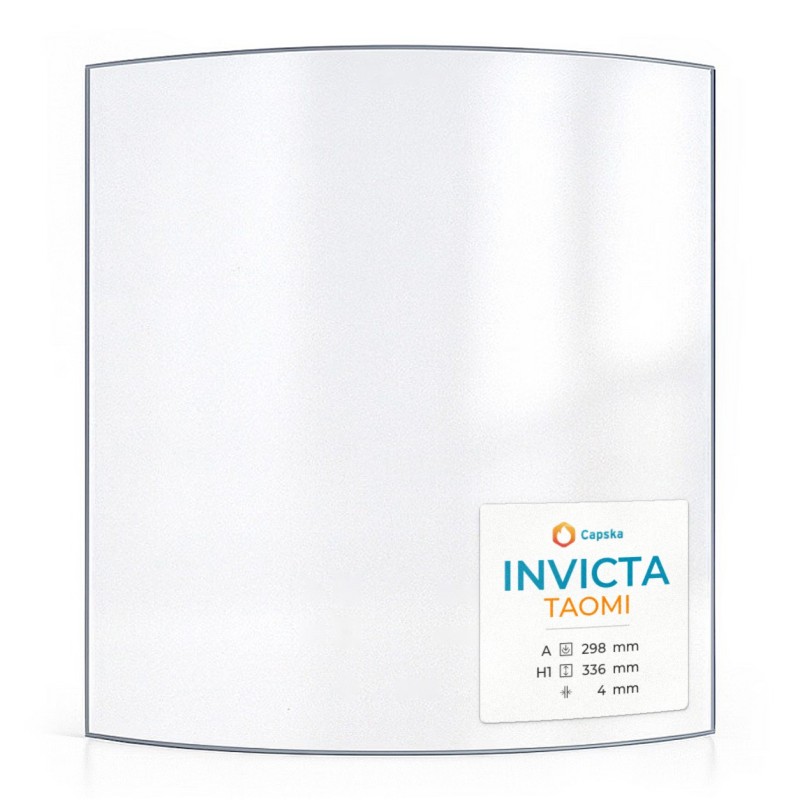 Invicta TAOMI Kaminglas - gebogenes Glas für Kaminofen