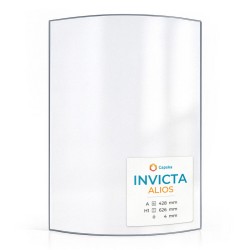 Vitre Invicta ALIOS - Verre Courbe pour poêle à bois