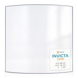 Vitre Invicta TANA - Verre Courbe pour poêle à bois