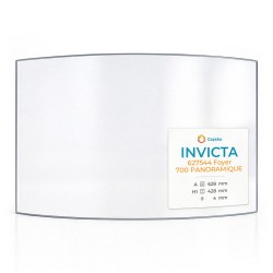 Invicta 627544 FOYER 700 PANORAMIQUE Glas - in sich gebogenes Kaminglas für Kaminofen