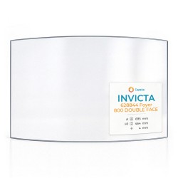 Invicta 628844 FOYER 800 DOUBLE FACE Glas - in sich gebogenes Kaminglas für Kaminofen