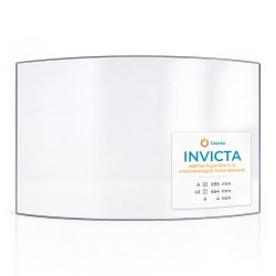 Vitre Invicta 688744 FOYER 800 D.O. PANORAMIQUE PORTE RELEVABLE - Verre Courbe pour insert
