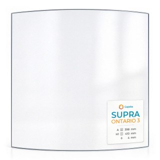 Supra ONTARIO 3 Glass - Curved Glass Panel for Wood Burning Stove
