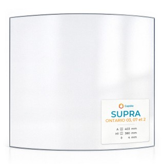 Vetro Curvo per stufa a legna SUPRA ONTARIO 03, 07 et 2