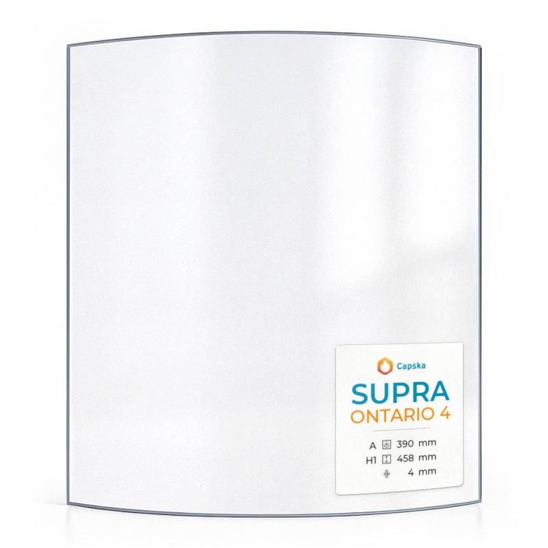 Vitre Supra ONTARIO 4 - Verre Courbe pour poêle à bois