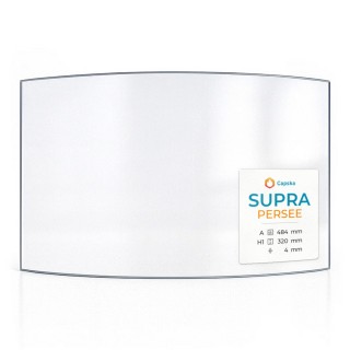 Vitre Supra PERSEE - Verre Courbe pour poêle à bois