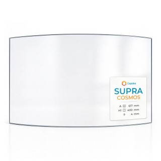 Supra COSMOS Glass - Curved Fireplace Insert Panel
