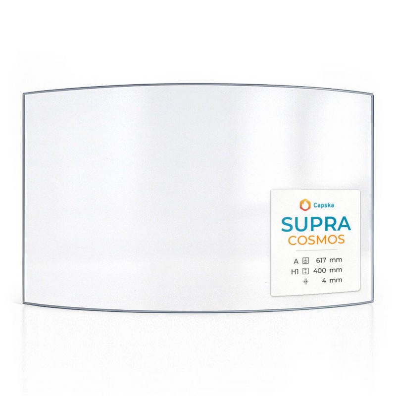 Vetro Supra COSMOS - Vetro Curvo per inserto per caminetto
