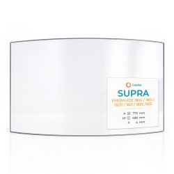 Vitre Supra EMERAUDE 1800 / 1801 / 1820 / 1821 / 1830 /1831 - Verre Courbe pour insert