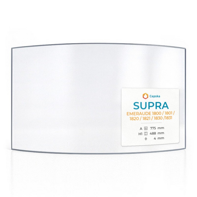 Vitre Supra EMERAUDE 1800 / 1820 / 1830 - Verre Courbe pour insert