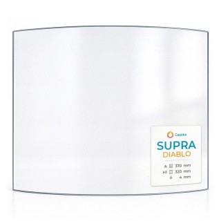 Vitre Supra DIABLO - Verre Courbe pour poêle à bois
